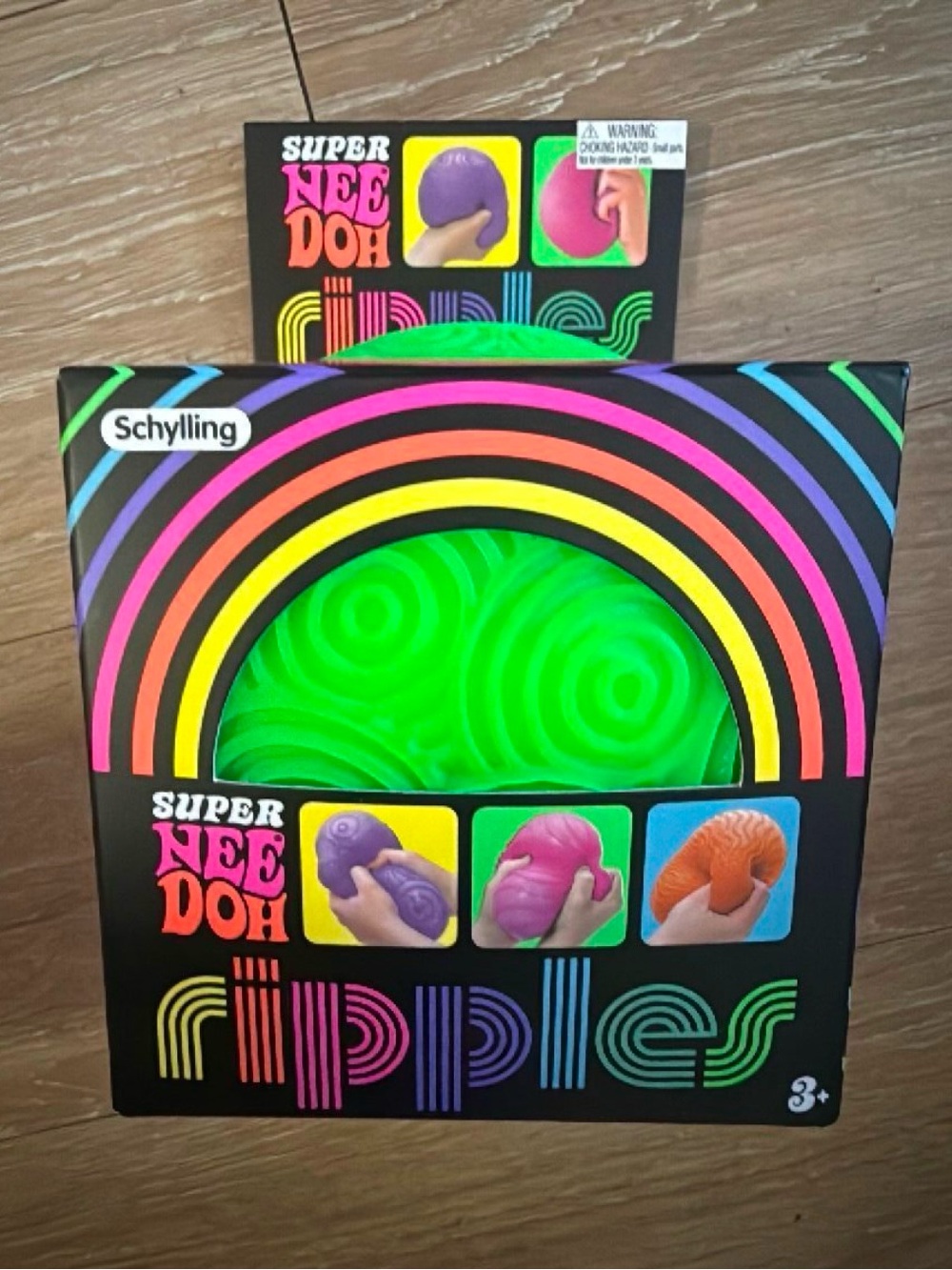 GREEN💚Schylling SUPER NeeDoh Ripples XL  Giant Sensory Squishy Fidget Ball, NIB